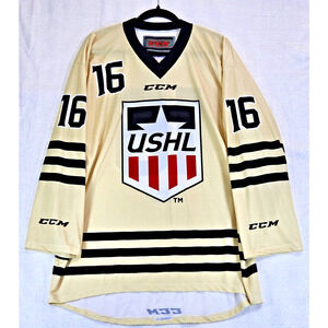 USHL Vintage United States Hockey League #16 Ice Hockey CCM Jersey Size Large